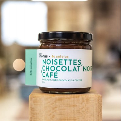 Tartinade Allo Simonne-Noisettes chocolat noir Café 54% (220g)
